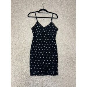 Wild Fable Slip‎ Dress Womens Medium Adjustable Straps Butterfly Festival Lined